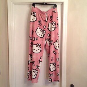 NWT Hello Kitty Sanrio 50th Anniversary Primark Fleece Wide Leg Pajama Pants 2X